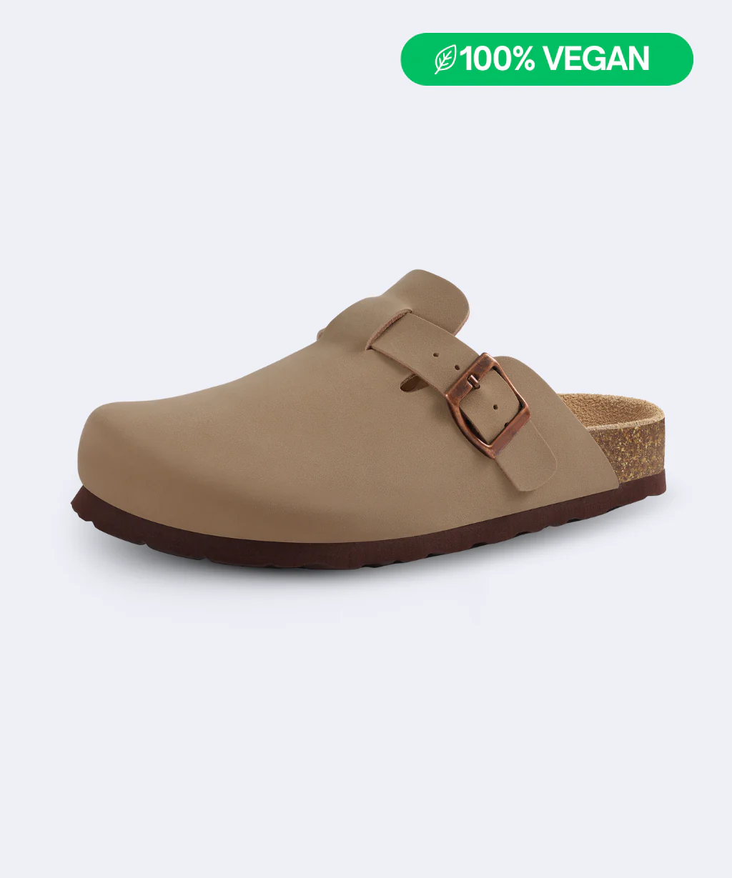 Smooth Vegan Leather Clogs by Qomfort - Image 4